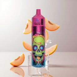 Fumot RandM Tornado 30000 Puffs 30mL プレフィル LEDディスプレイ 卸売業者 日本 Peach Ice