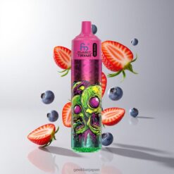 Fumot RandM Tornado 30000 Puffs 30mLプレフィル LEDディスプレイ 卸売業者 日本 Strawberry Blueberry