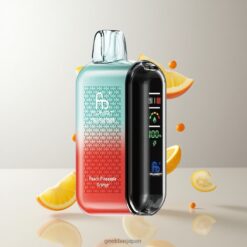 Fumot Tornado 20000 Puffs デュアルメッシュコイル 20ml E-liquid Capacity スマートディスプレイ Peach Pineapple Orange 卸売業者 日本