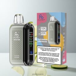 Fumot Tornado 20000 Puffs デュアルメッシュコイル & スマートディスプレイ 卸売業者 日本 Cucumber Lemonade