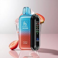 Fumot Tornado 20000 Puffs デュアルメッシュコイル & スマートディスプレイ ディスポーザブルベイプ ストロベリーアイスクリーム 卸売業者 日本