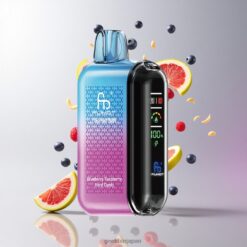 Fumot Tornado 20000 Puffs デュアルメッシュコイル スマートディスプレイ & Blueberry Raspberry Hard Candy 卸売業者 日本