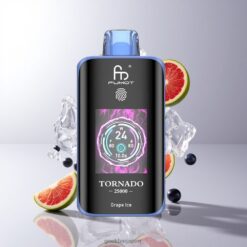 Fumot Tornado 25000 Puffs 20ml プレフィルド・イーリキッド 700mAh 充電式バッテリー Grape Ice 卸売業者 日本