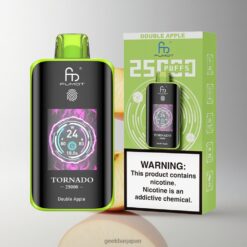 Fumot Tornado 25000 Puffs ダブルアップル HDスクリーン搭載 20mlプレフィルド 卸売業者 日本