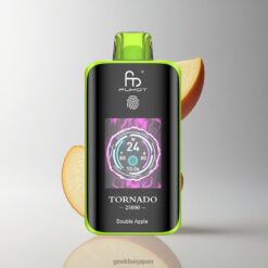 Fumot Tornado 25000 Puffs ダブルアップル HDスクリーン搭載 700mAh充電式バッテリー 卸売業者 日本