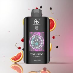 Fumot Tornado 25000 Puffs ディスポーザブルベイプ 20mlプレフィルド 700mAhリチャージャブルバッテリー 卸売業者 日本 Cherry Cola