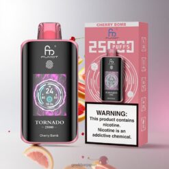 Fumot Tornado 25000 Puffs ディスポーザブルベイプ 20mlプレフィルド 700mAh充電式バッテリー 卸売業者 日本 Cherry Bomb