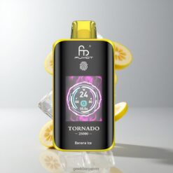 Fumot Tornado 25000 Puffs ディスポーザブルベイプ HDスクリーン搭載 700mAh充電式バッテリー Banana Ice 卸売業者 日本