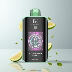 Fumot Tornado 25000 Puffs HDスクリーン搭載 700mAh充電式バッテリー Cool Mint 卸売業者 日本