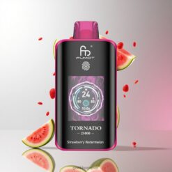 Fumot Tornado 25000 Puffs HDスクリーン搭載 700mAh充電式バッテリー ストロベリーウォーターメロン 卸売業者 日本
