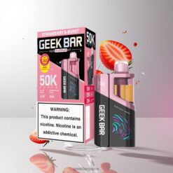 Geek Bar Clio Platinum 50K デュアルモード技術搭載 モジュラーポッドシステム 1400mAh リチャージャブルバッテリー 卸売業者 日本 Strawberry B-Burst