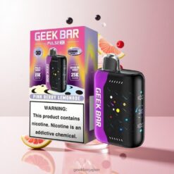 Geek Bar Pulse X 25000 Puffs デュアルメッシュコイルと18mLプリフィルド ピンクベリーレモネード 卸売業者 日本