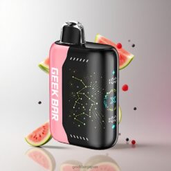 Geek Bar Pulse X 25000 Puffs デュアルメッシュコイル＆ウォーターメロンアイス 18mLプリフィルド 卸売業者 日本