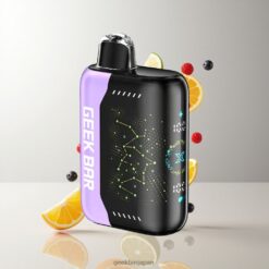 Geek Bar Pulse X 25000 Puffs 最大25000パフ 18mLプレフィルド リキッド デュアルメッシュコイル Lime Berry Orange 卸売業者 日本