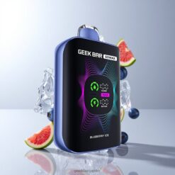 GEEK BAR Somax 80000 Puffs Disposable Vape デュアルタンクシステム & マルチファンクションディスプレイ付き Blueberry Ice 卸売業者 日本
