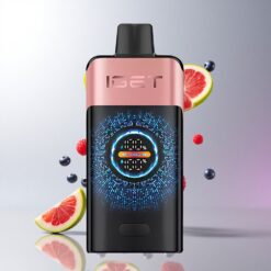 iGET ONE 12000 Puffs ディスポーザブルベイプ 大型カーブドカラースクリーン Blueberry Raspberry 卸売業者 日本