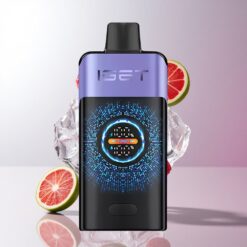 iGET ONE 12000 Puffs ディスポーザブルベイプ PCTG+ALU+PC素材 Raspberry Grape Ice