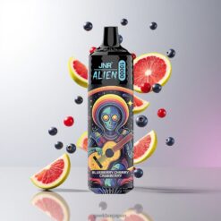 JNR Alien 10000 Puffs 850mAhバッテリー容量 & 1.2オームメッシュコイル 卸売業者 日本 Blueberry Cherry Cranberry