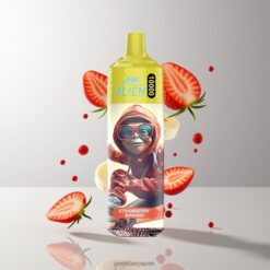 JNR Alien 10000 Puffs 850mAhバッテリー容量 & LEDRGBライト搭載 ストロベリーバナナ 卸売業者 日本