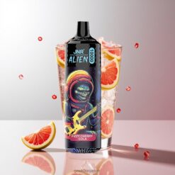 JNR Alien 10000 Puffs 850mAhバッテリー容量 & RGB LED ディスポーザブルベイプ Fizzy Cherry Cola 卸売業者 日本