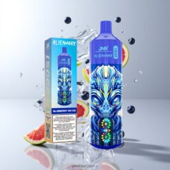 JNR Alien Max 18000 Puffs デュアルメッシュコイル & 28ml E-liquid ブルーベリーオンアイス 卸売業者 日本