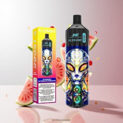 JNR Alien Max 18000 Puffs デュアルメッシュコイル & スマートLEDディスプレイ 卸売業者 日本 Strawberry Watermelon Bubblegum