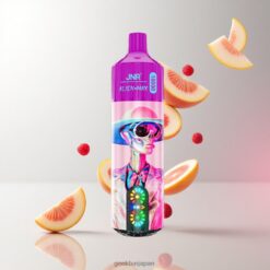 JNR Alien Max 18000 Puffs デュアルメッシュコイル & スマートLEDディスプレイ 卸売業者 日本 White Peach Razz