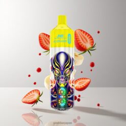 JNR Alien Max 18000 Puffs デュアルメッシュコイル＆デュアルコア 850mAhバッテリー容量 卸売業者 日本 Strawberry Banana