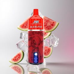 JNR Alien Pod 13000 Puffs ディスポーザブルベイプ 最大13000パフ 850mAhバッテリー容量 20ml E-liquid 卸売業者 日本 Watermelon Ice