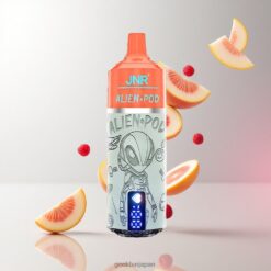 JNR Alien Pod 13000 Puffs ディスポーザブルベイプ 最大13000パフ 850mAhバッテリー容量 卸売業者 日本 White Peach Razz