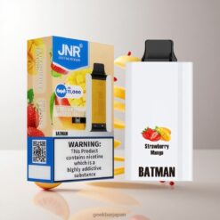JNR BATMAN 11000 Puffs ディスポーザブルベイプ 850mAh バッテリー & 20ml リキッド容量 Strawberry Mango 卸売業者 日本