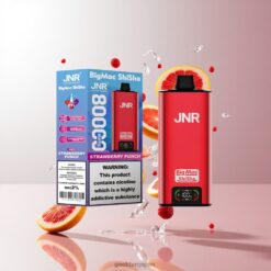 JNR Big Mac Shisha 80K80,000パフの究極ハイキャパシティ・フーカスタイルベイプ Strawberry Punch 卸売業者 日本