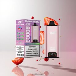 JNR Big Mac Shisha 80K究極のハイキャパシティ80,000パフ フレーバー豊かなQuad Meshコイル搭載 卸売業者 日本 Strawberry Cherry