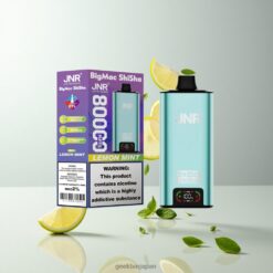 JNR Big Mac Shisha 80K究極の大容量80,000パフ Quad Meshコイル搭載フレーバーデバイス 卸売業者 日本 Lemon Mint