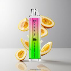 JNR Crystal Pro Max 5000 Puffs ディスポーザブルベイプ 1400mAhバッテリー容量 12mlリキッド パッションフルーツガム 卸売業者 日本