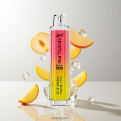 JNR Crystal Pro Max 5000 Puffs ディスポーザブルベイプ ピーチマンゴーパイナップルアイス 最大5000パフ 1400mAh 卸売業者 日本
