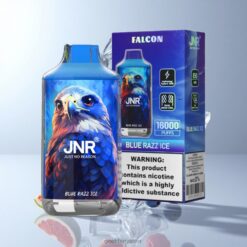 JNR Falcon 16000 Puffs ディスポーザブルベイプ 850mAhバッテリー & 22mlリキッド容量 卸売業者 日本 Blue Razz Ice