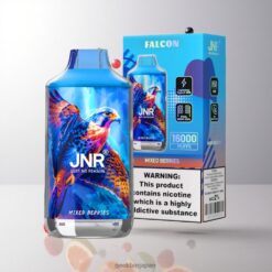JNR Falcon 16000 Puffs デュアルメッシュコイル & 22ml リキッド容量 卸売業者 日本 Disposable Vape Mixed Berries
