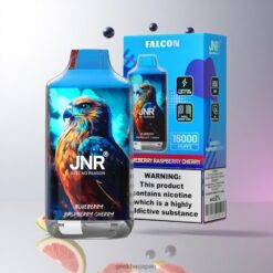JNR Falcon 16000 Puffs デュアルメッシュコイル & 850mAh バッテリー 卸売業者 日本 Blueberry Raspberry Cherry