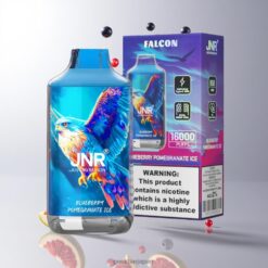 JNR Falcon 16000 Puffs デュアルメッシュコイル & 850mAh バッテリー 卸売業者 日本 Blueberry Pomegranate Ice