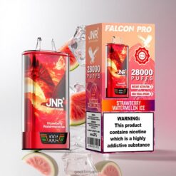 JNR Falcon Pro 28000 使い捨てベイプ 30ml充填済み 950mAhバッテリー 卸売業者 日本 Strawberry Watermelon Ice