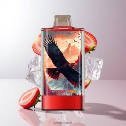 JNR Falcon Pro 28000 Puffs ディスポーザブルベイプ 30mlプリフィルド容量 & スマートディスプレイ 卸売業者 日本 Strawberry Ice