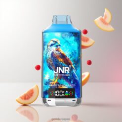 JNR Falcon X 18000 Puffs ディスポーザブルベイプ 750mAh バッテリー容量 & 24ml リキッド容量 ホワイトピーチラズ 卸売業者 日本