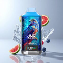 JNR Falcon X 18000 Puffs デュアルメッシュコイル & デュアルコア 24ml リキッド容量 750mAh バッテリー容量 Blue Razz Ice 卸売業者 日本