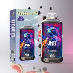 JNR Falcon-X 28000 ディスポーザブルベイプ 950mAhバッテリー容量 & 1.2オームデュアルメッシュコイル 卸売業者 日本 Blackberry Red Raspberry
