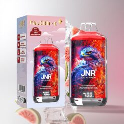JNR Falcon-X 28000 Puffs Disposable Vape 950mAhバッテリー容量 & 1.2オームデュアルメッシュコイル Strawberry Watermelon Ice 卸売業者 日本