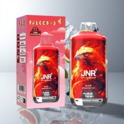 JNR Falcon-X 28000 Puffs ディスポーザブルベイプ 950mAhバッテリー容量 1.2オームデュアルメッシュコイル 卸売業者 日本 Black Dragon Ice