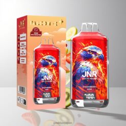 JNR Falcon-X 28000 Puffs ディスポーザブルベイプ 950mAhバッテリー容量 & 1.2オームデュアルメッシュコイル 卸売業者 日本 Strawberry Kiwi