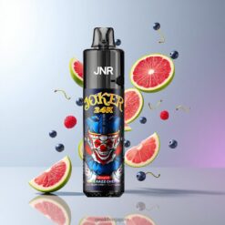 JNR Joker 24K Puffs Disposable Vape 2+10mlリフィル可能ポッド & 800mAhバッテリー 卸売業者 日本 Blue Razz Cherry