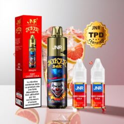 JNR Joker 24K Puffs Disposable Vape サイドリフィルデザイン + 800mAh バッテリー 卸売業者 日本 Fizzy Cherry Cola